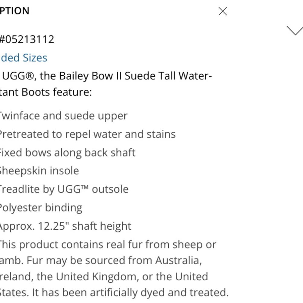 UGG Bailey Bow Suede Tall Water-Resistant Boots - Picture 5 of 5